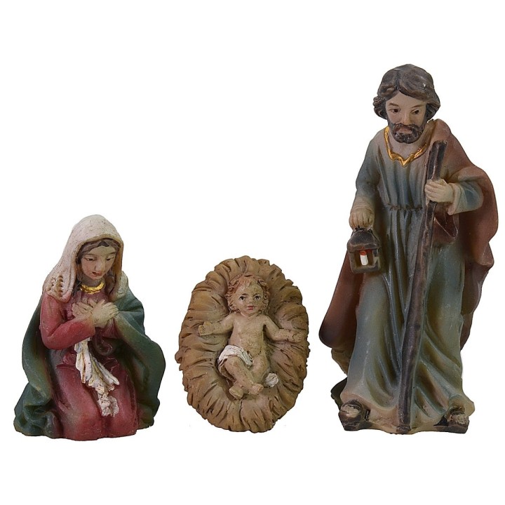 Natività 5 cm in resina a 11 soggetti