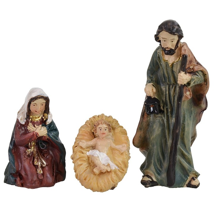 Natività 3 soggetti 5 cm in resina