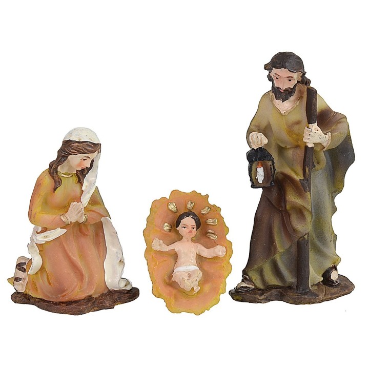 Nativity 5 subjects series 8 cm in resin