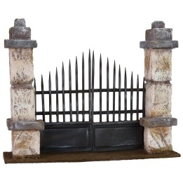 Gate with columns cm 24x6x19 h