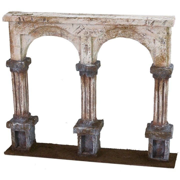 Fachada con columnas cm 27x5x22,5 h