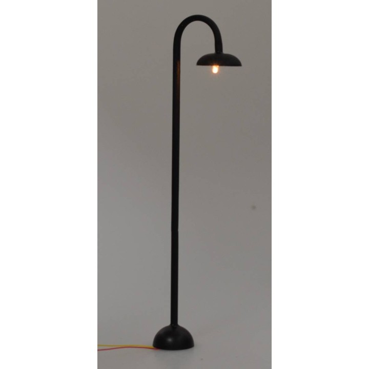 Curved ground lamppost 23 cm with light 12 Volt