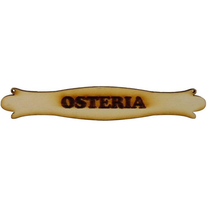 Cartel de belén de madera de 8x1,7 cm disponible con