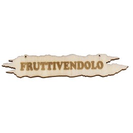 Greengrocer's wooden sign 10x1.8 cm