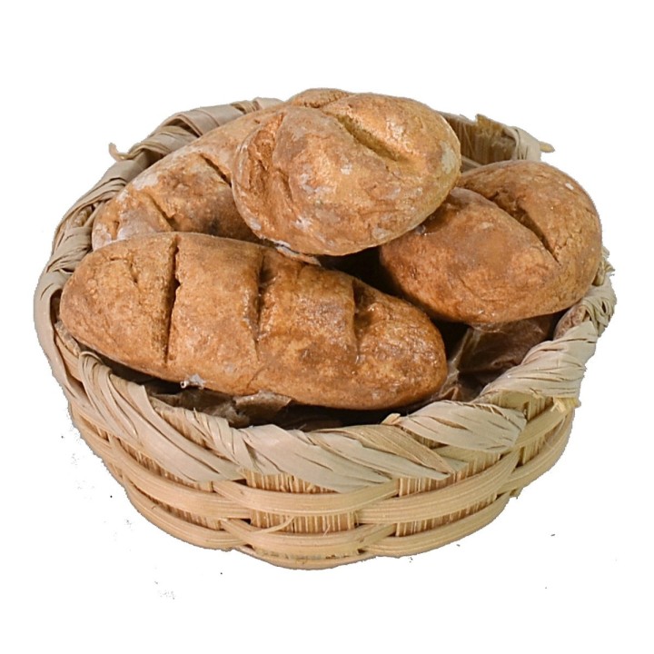 Cesto in vimini con pane ø 3 cm - P30