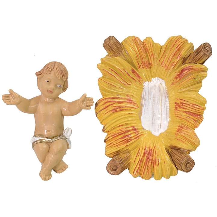 Natività 3 pezzi serie lux 12 cm in pvc