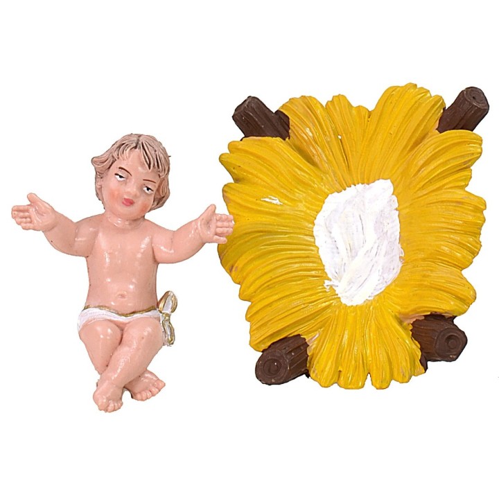 Nativity set 3 pcs color series 12 cm in pvc