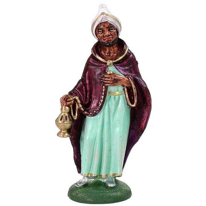 Conjunto de tres Reyes Magos serie color 12 cm en pvc