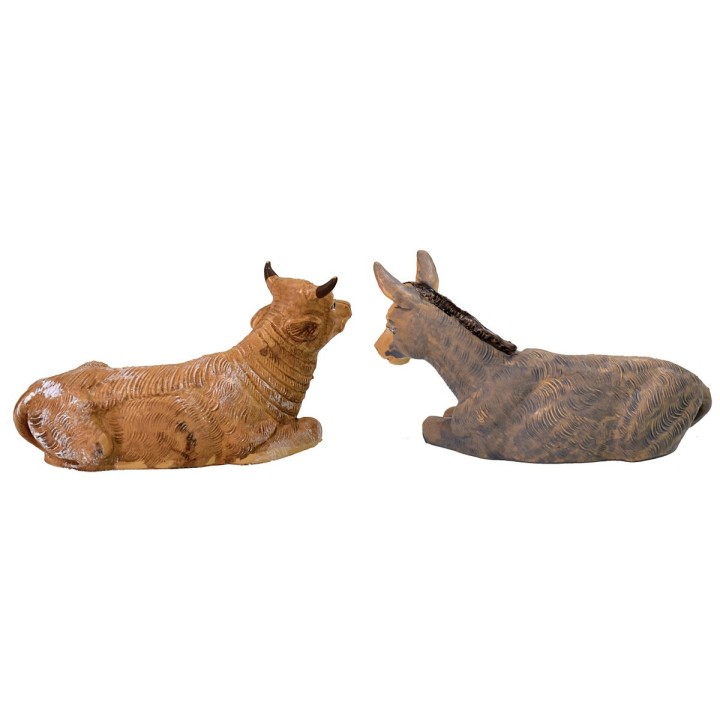 Bue y asno serie lux 12 cm en pvc