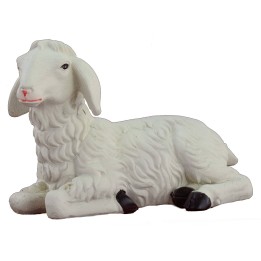 Pecora sdraiata per statue 30 cm