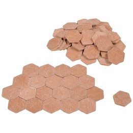 Pavimento hexagonal de 23 mm en paquete de 65 piezas