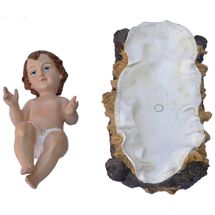 Nativity 3 subjects in resin h 80 cm