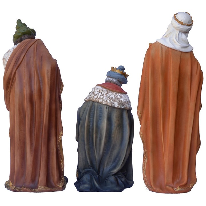 Juego de 11 personajes con Natividad en resina de 60 cm