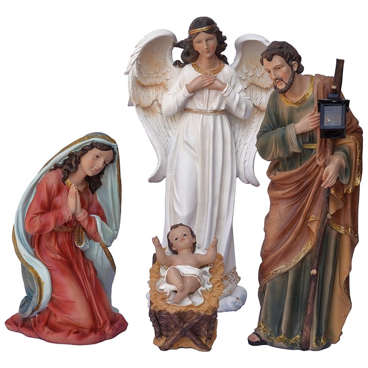 Set of 11 characters with Nativity in resin 60 cm