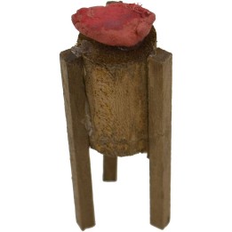Ceppo macellaio in legno con carne 6 cm