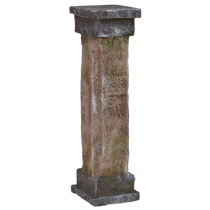 Columna con base cuadrada y fuste octogonal de 5x5x18 cm h