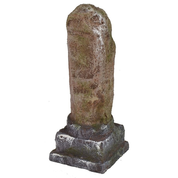 Ruined column with square base cm 5X5X13 h