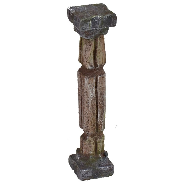 Colonna con scanalature verticali e orizzontali cm 2,5X2,5X9 h