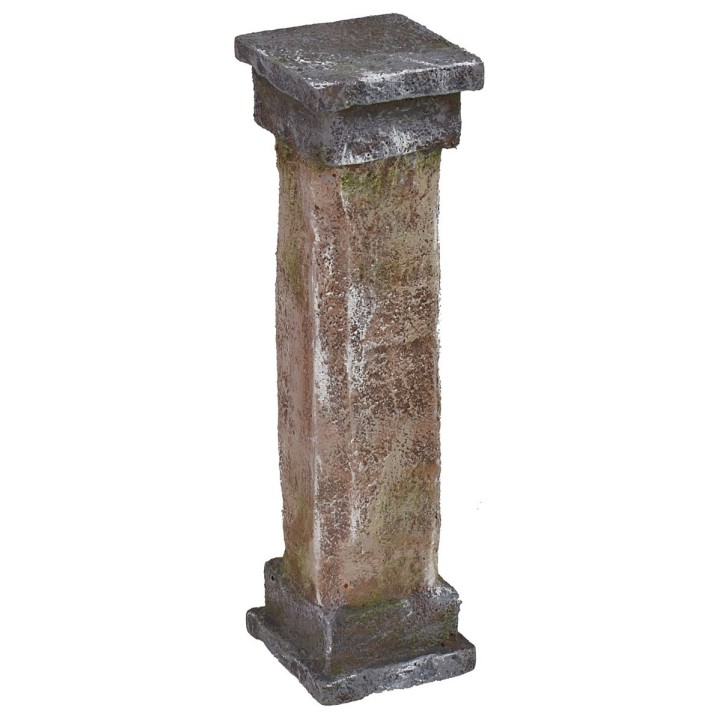 Columna con base cuadrada y fuste octogonal de 2,5X2,5X9 cm h
