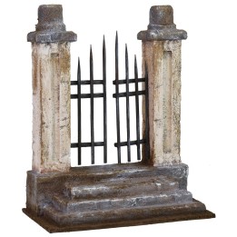 Puerta con escalera de 10,5X6X13,5 cm h