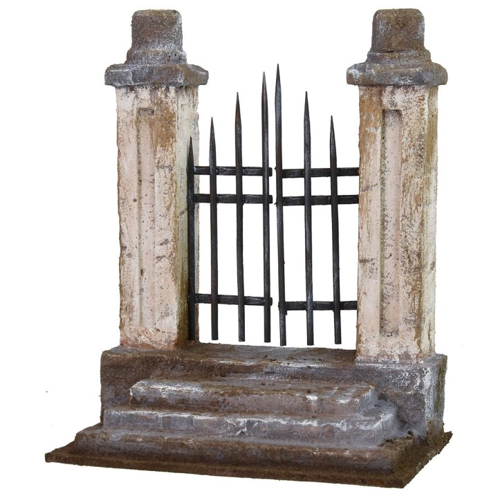 Puerta con escalera de 10,5X6X13,5 cm h