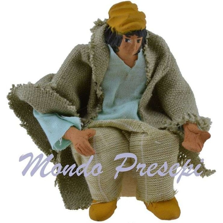 Seated man series 11-12 cm articulated