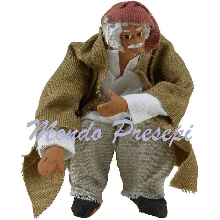 Seated man series 11-12 cm articulated