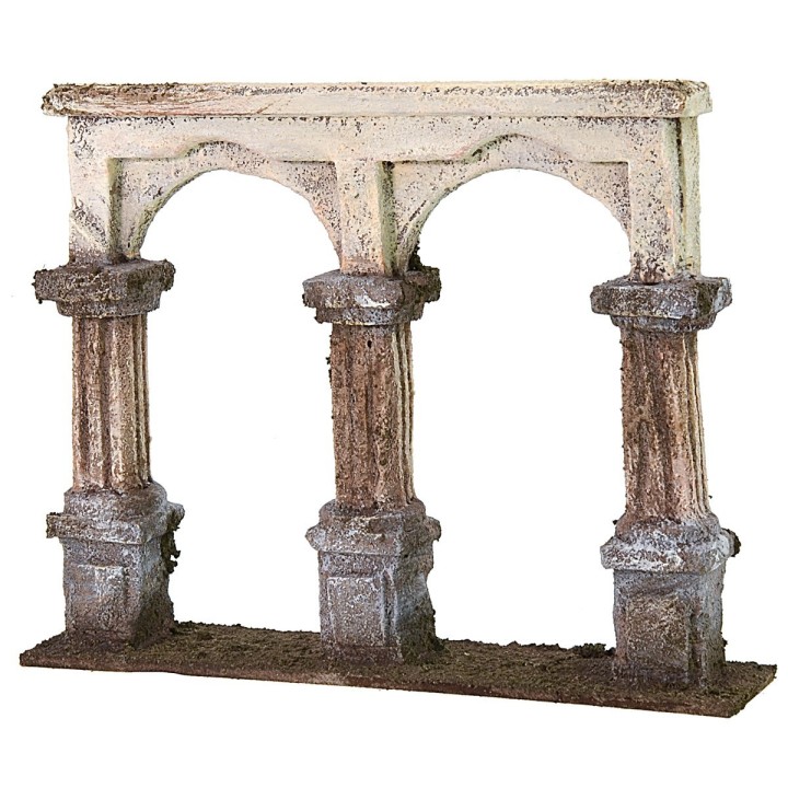Facciata con colonne cm 17X3,5X13,5 h