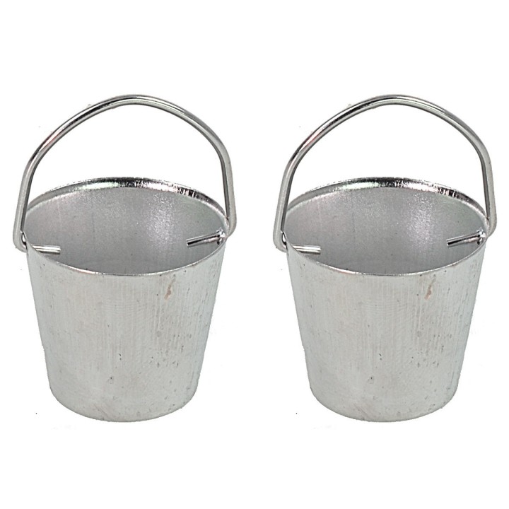 Conjunto de 2 cubos de metal ø 3 cm