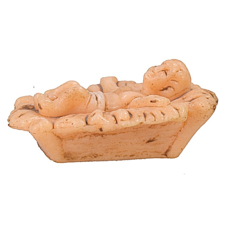 Niño Jesús en la cuna cm 2x2,5x1 h en pvc