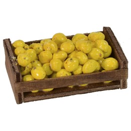 Cassetta in legno con limoni cm 6,3x3,7x2,5 h