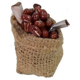 Saco de yute con frijoles ø cm 4x6 h