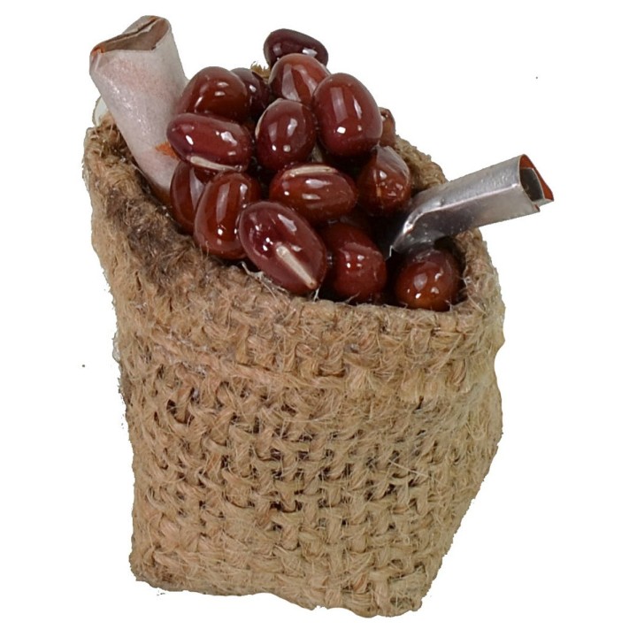 Saco de yute con frijoles ø cm 4x6 h