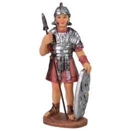 Roman soldier with spear and shield cm 9 in resin