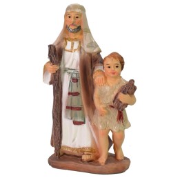 Pastore orientale con bambino serie 9 cm in resina