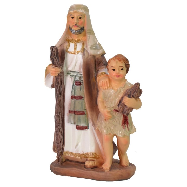 Pastor oriental con niño serie 9 cm en resina
