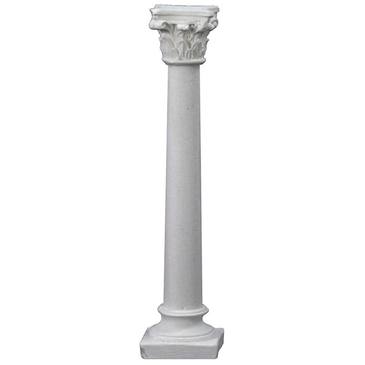 Colonna liscia con capitello corinzio cm 10 h