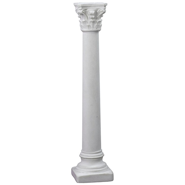 Smooth column with Corinthian capital 15 cm h