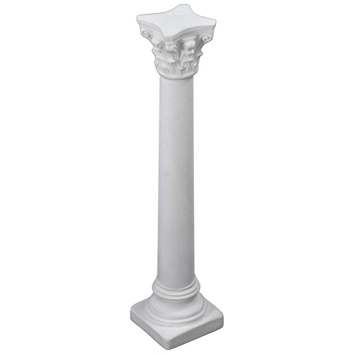 Smooth column with Corinthian capital 15 cm h