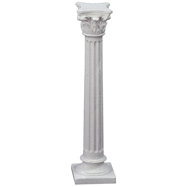 Colonna rigata con capitello corinzio cm 10 h