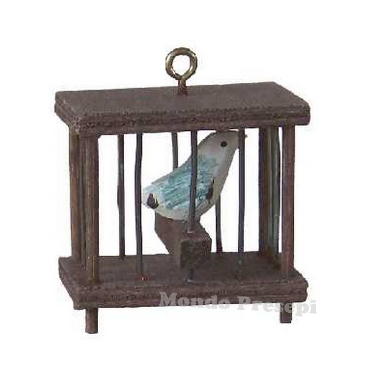 Cage with bird