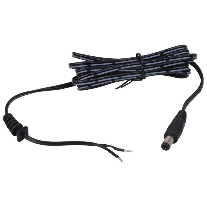 200cm cable with 2.1mm plug