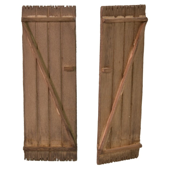Puerta de doble hoja de madera cm 9x13,5 h