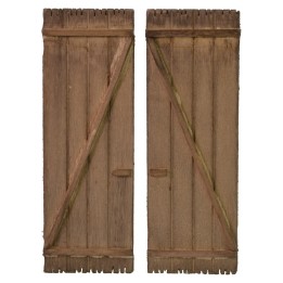 Wooden double swing door cm 9x13,5 h