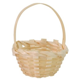 Cesta con asa de mimbre ø 4 cm