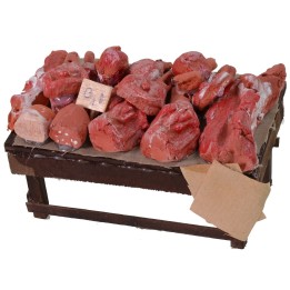 Banco con carne y embutidos cm 12x7x6 h