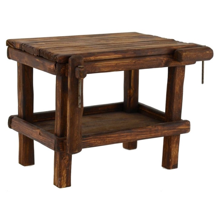 Tavolo con morse in legno cm 16x9x11 h. 