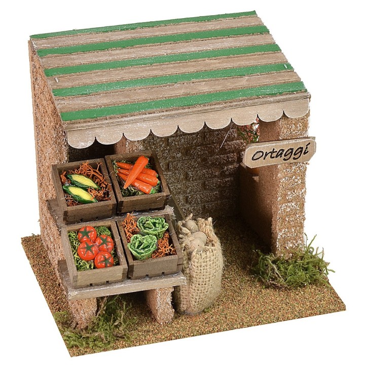 Vegetable stall cm 15x13x13 h