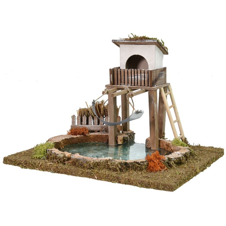 Trabucco en el lago efecto profundidad cm 25x20x18 h