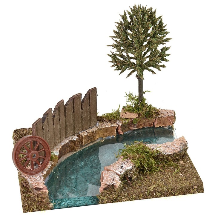 River bend with parapet cm 16x14x14 h